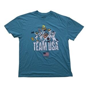 Looney Tunes Team USA‎ Olympics T-Shirt Cartoon Graphic Tee XL
